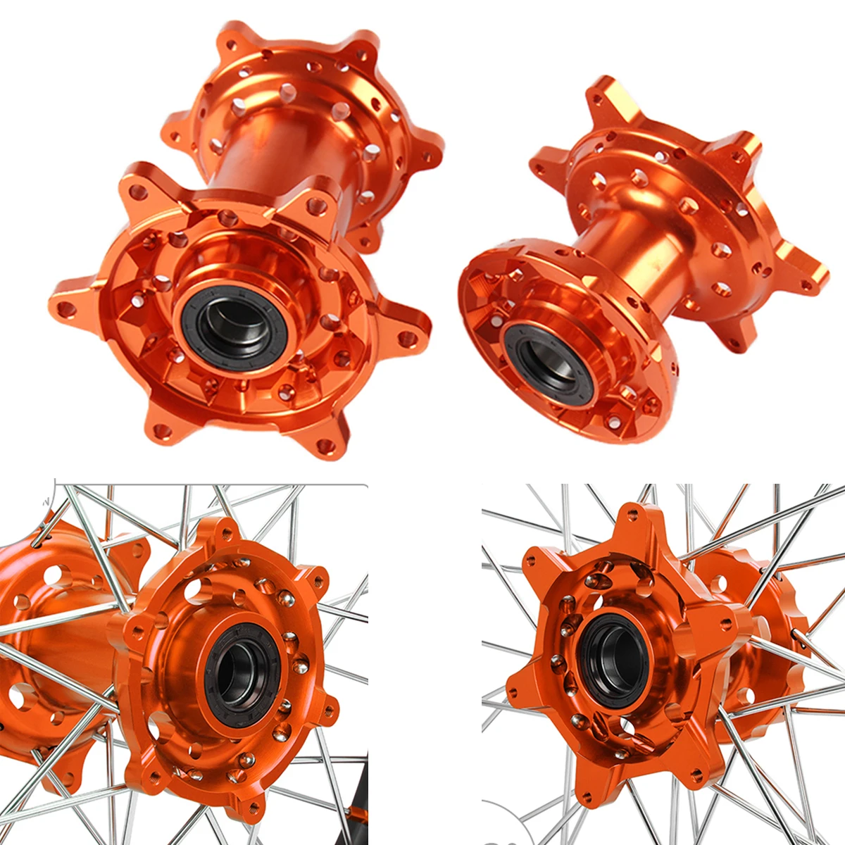 

Motorcycle CNC Front And Rear Complete Wheel Hub For KTM EXC SX SXF XC XCF XCW XCFW EXC-F EXCF 125 250 350 450 525 530 2003-2017