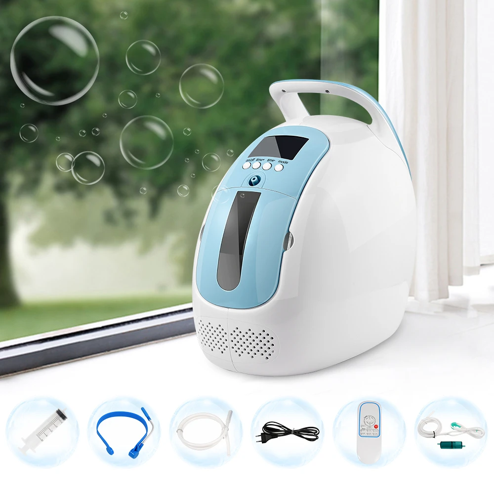 

AUPORO Portable Oxygen Concentrator J11 1-5L/min Generator No Battery Air Purifier With Handle Home/Car Use 24 Hours AC110V/220V