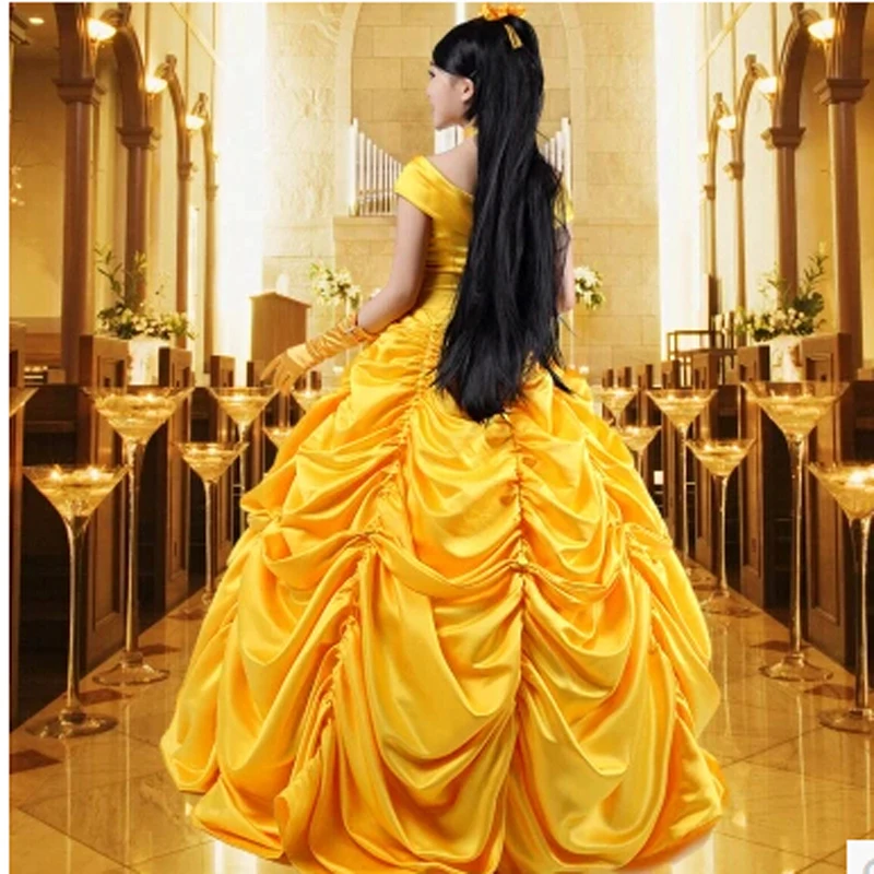 Взрослый Belle карнавальный костюм принцессы для женщин костюмы на Хэллоуин