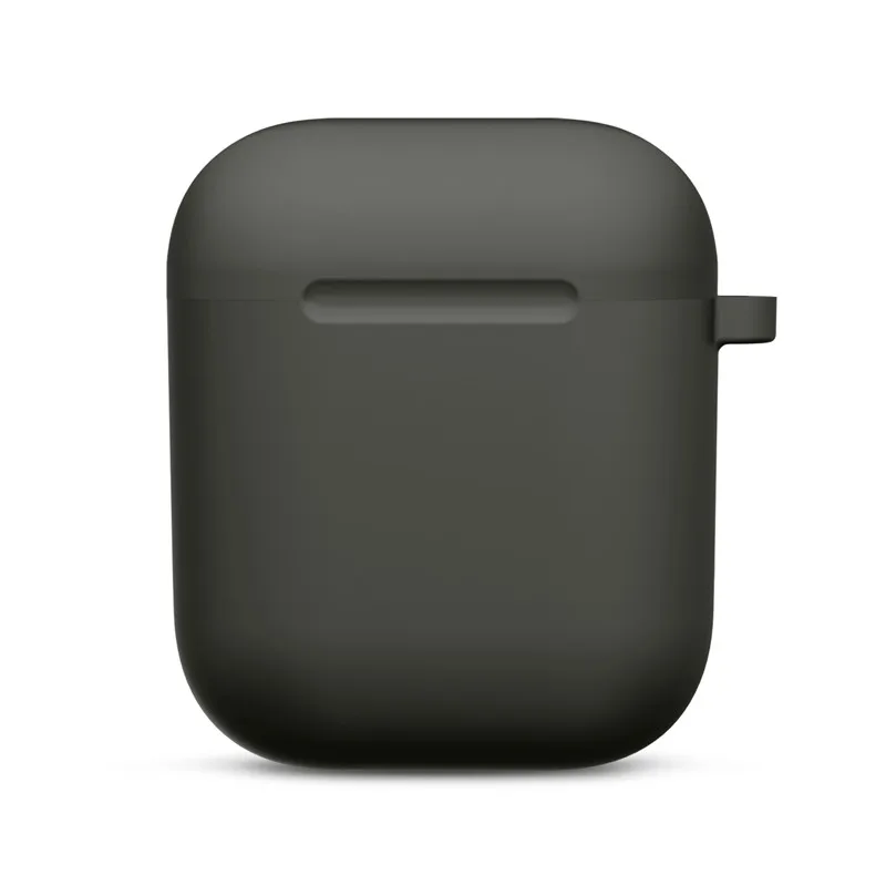 Мини Мягкий силиконовый чехол для Apple Airpods противоударный чехол для Apple гарнитура для Airpods чехол s ультра тонкий Air Pods защитный чехол - Цвет: Cocoa