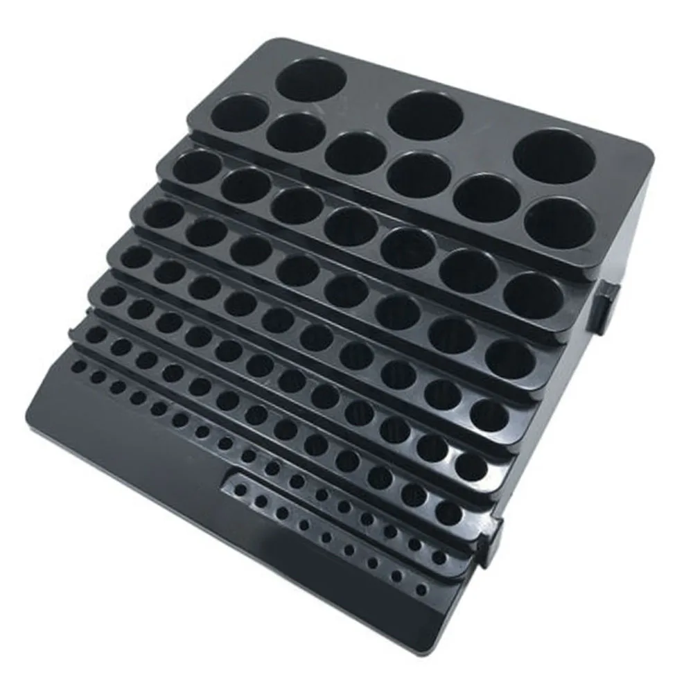

Tray Storage Box Drill Bit Stand Organizer Space Saving Tool Accessories 85 Hole