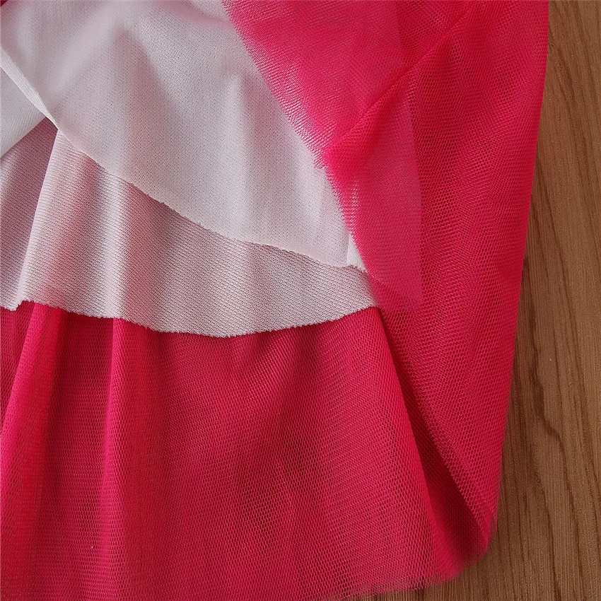 

2020 Kids Summer Sweet Rainbow Princess Girl Sleeveless Dress