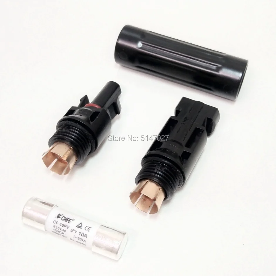 10A/15A/20A/30A предохранитель MC4 разъем с защитой 1000 VDC штекер к Fem PV фотоэлектрический предохранитель держатель защитный для PV разъем