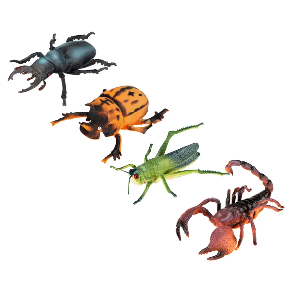 

4Pcs Simulated Animal Realistic Insects Bug Toys Kids Boys Toys for Education