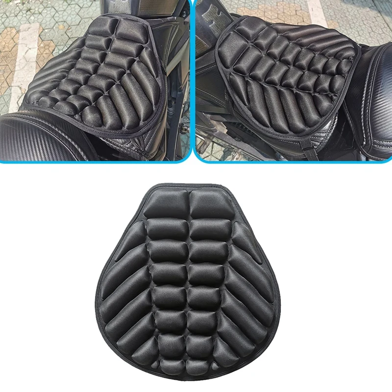 

Motorcycle Universal 3D Air Seat Cover Cushion Shark Style Motorbike Scooter Shock Absorption Breathable Seat Cushion