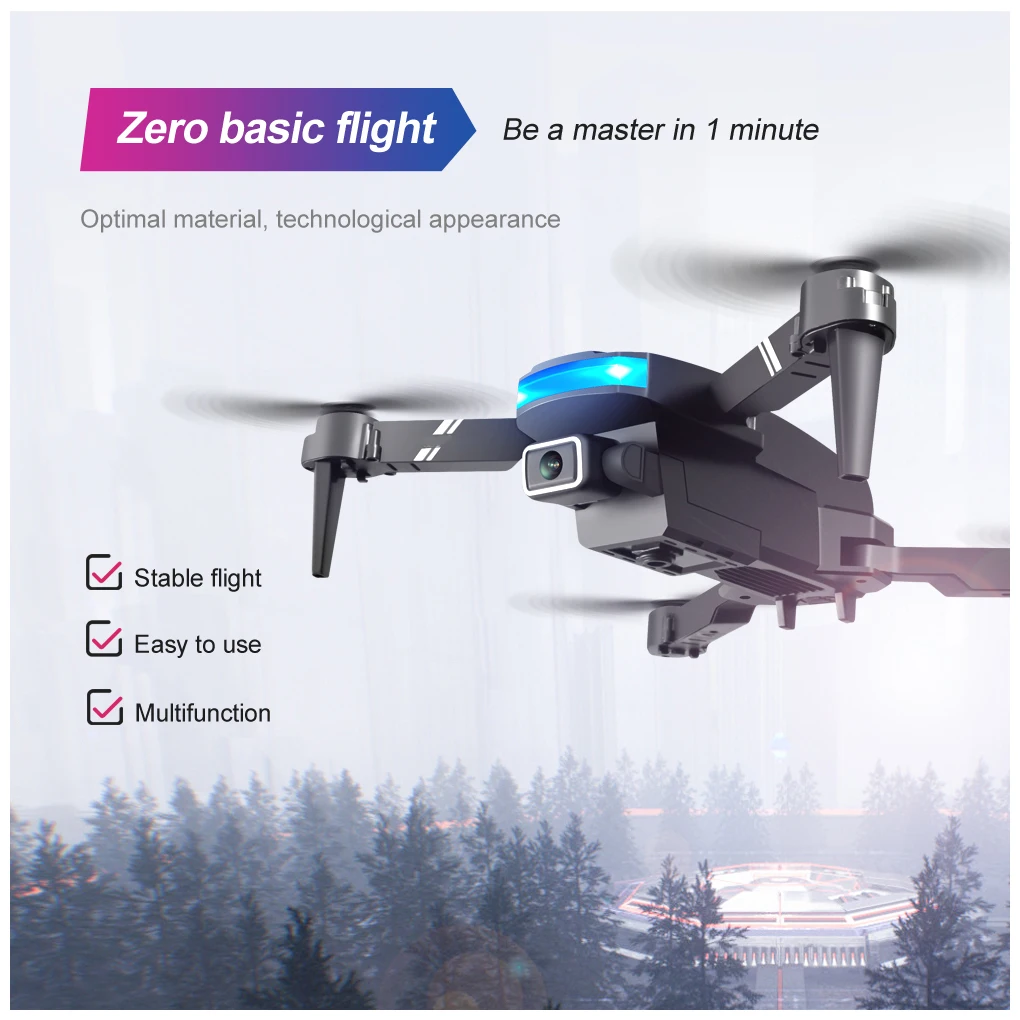 

Mini Foldable Drone 4K Dual Camera 2.4G WiFi FPV Quadcopter 6 Axis Gyro 4 Channel Quadcopter Rc Helicopter Camera Drone Toys