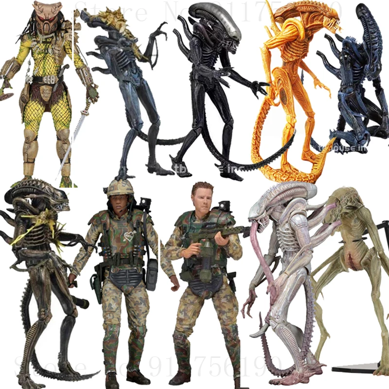 Фигурки NECA инопланетный воин Jungle Hunter Predator Resurrection Delune экшн-фигурки для