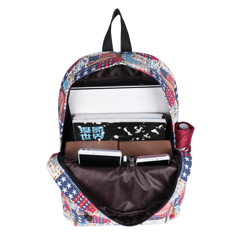 

Teenager Birds Prints Backpack Book Bag For Girls Boys Travel Bag Backpack Canvas Laptop Rucksack Unisex Rucksack