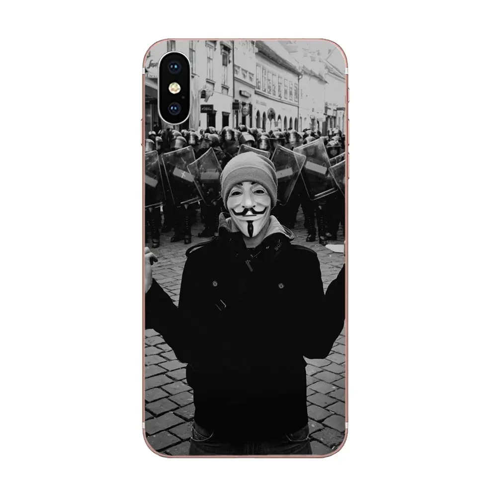 ТПУ окраска кожи для samsung Galaxy Note 5 8 9 S3 S4 S5 S6 S7 S8 S9 S10 5G mini Edge рlus Lite Гай Фокс Маска