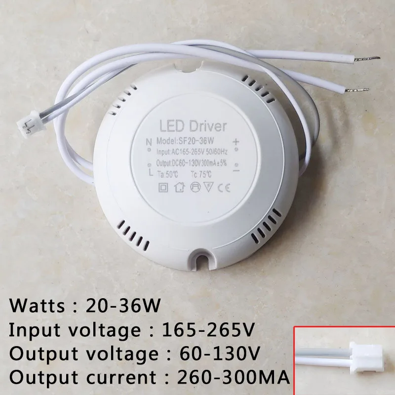 Светодиодный драйвер AC165 265V переменного тока в постоянный 24 80V 60V 130V полномочия