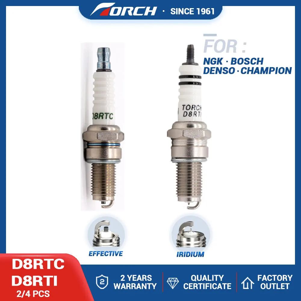 Оригинальный фонарь Иридиевый мотоциклетный Свеча зажигания D8RTC/D8RTI для DR8EA Champion