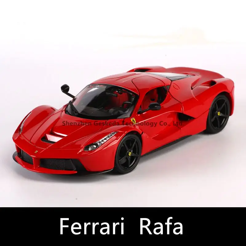 La Ferrari Bburago 1:18 FXXK 5 Супер спортивный автомобиль сплав модель автомобиля моделирование автомобиля украшение коллекция Подарочная игрушка Литье под давлением модель игрушка для мальчиков - Цвет: La Ferrari