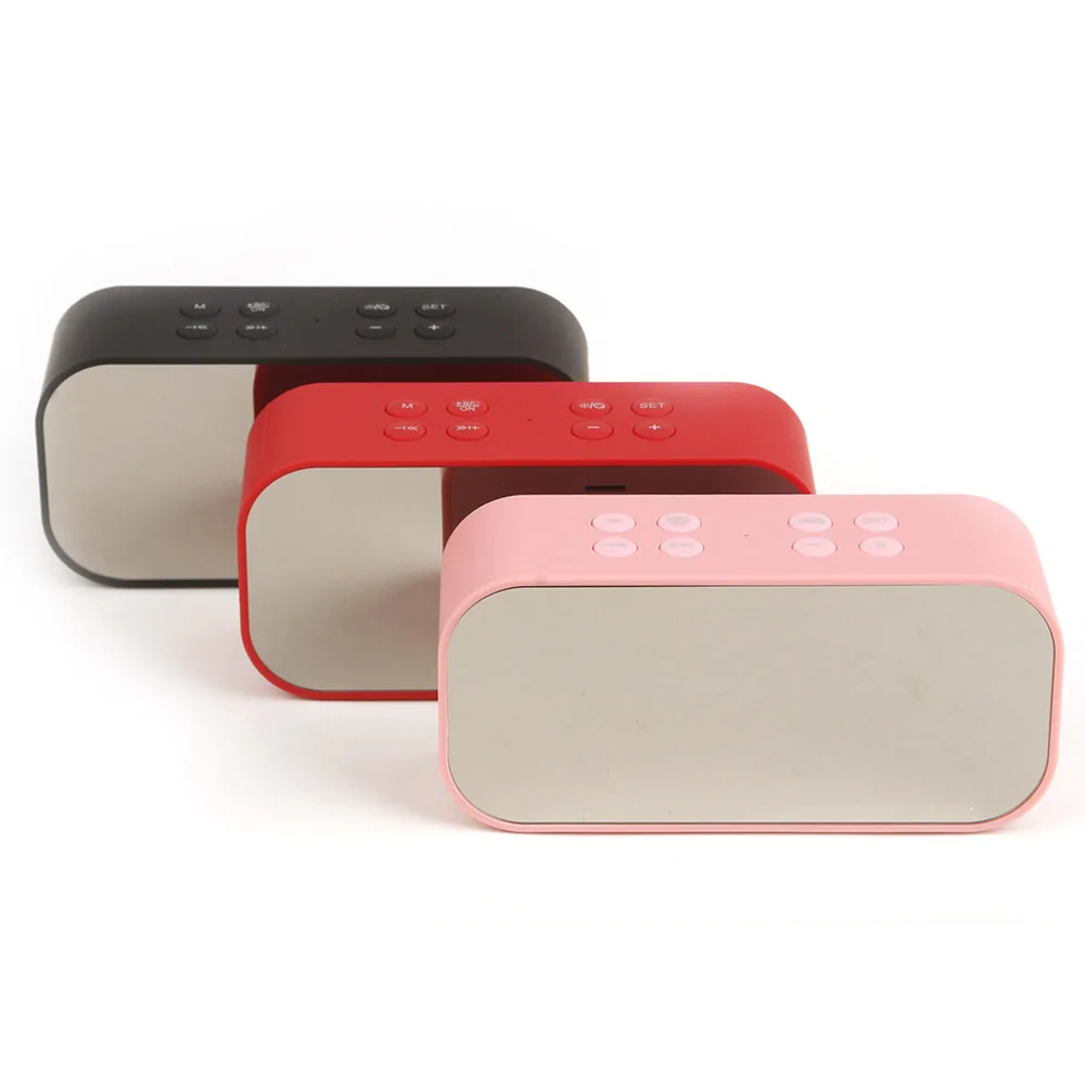Беспроводная Bluetooth-колонка 5.0 с FM-дисплеем зеркальный мини-будильник коллекция
