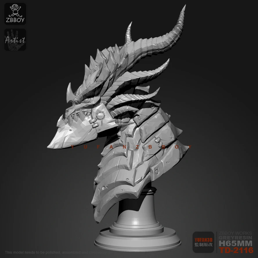 65MM Resin model kits figure colorless and self-assembled TD-2116