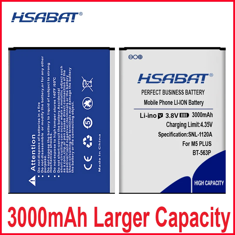 Новое поступление аккумулятор HSABAT 3000 мАч для Leagoo BT 563P M5 PLUS M5PLUS BT563P|Аккумуляторы