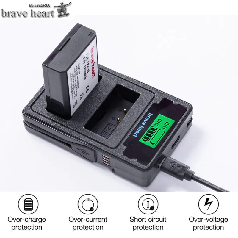 2xbatterie LP-E10 LPE10 LP E10 Камера Батарея акумуляторная батарея+ ЖК-дисплей Dual USB Зарядное устройство для Canon 1100D 1200D 1300D Rebel T3 T5 поцелуй X50 X70