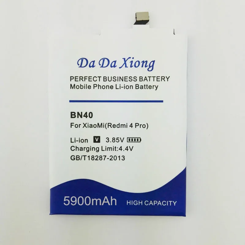Аккумулятор BN40 на 5900 мА · ч для Xiaomi Redmi 4 Pro 3 ГБ ОЗУ 32 Гб ПЗУ|battery for xiaomi|battery forbattery redmi |