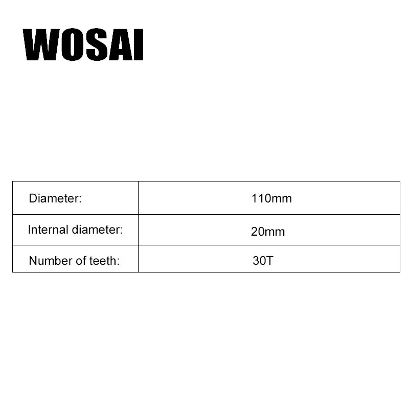 WOSAI 10 мм * 2 0*20 4 "/30T TCT режущий диск для дерева с твердосплавным наконечником DIY и
