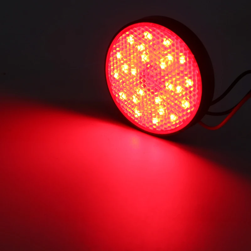 Круглый отражатель поворота для мотоцикла лампа с красными линзами стоп