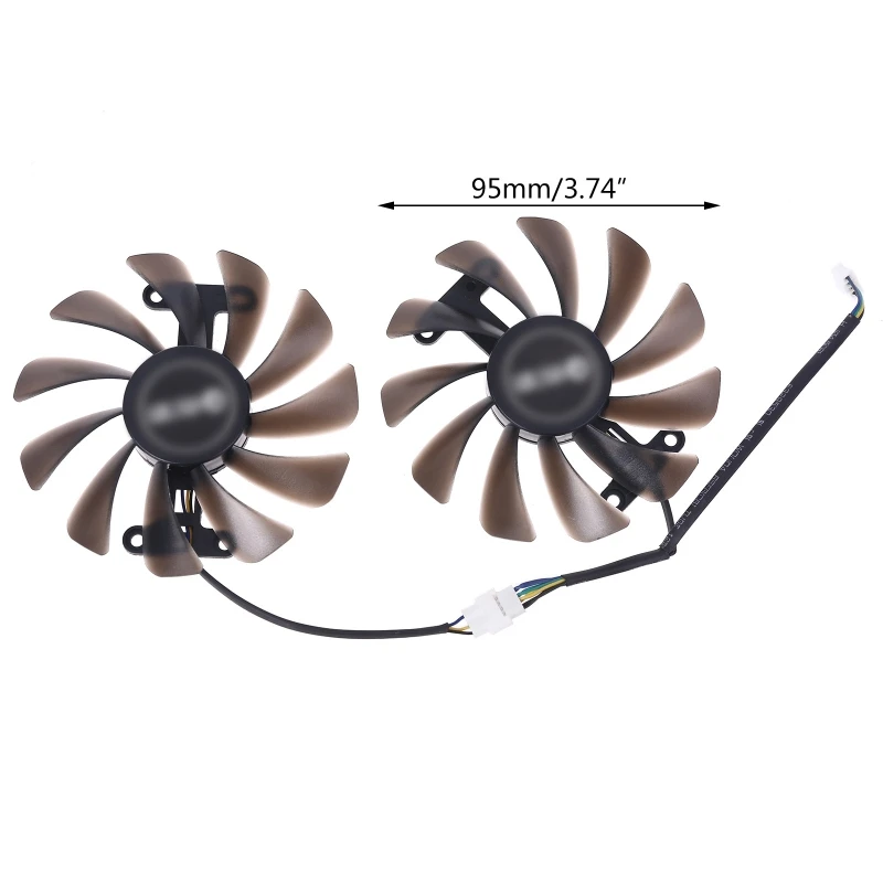 

2pcs 95MM GTX1070 1070Ti GPU VGA Cooler Fan For KFA2 GALAX GeForce GTX1080 AMP Core Graphics Cards Cooling fan