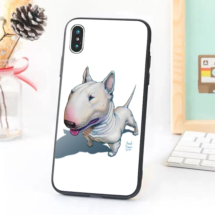Bernandez 5 5S SE 6 6S Мягкий ТПУ резиновый чехол для телефона iPhone 7 8 plus X Xs Max XR бультерьер