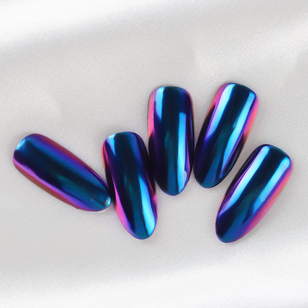 Зеркальный порошок COSCELIA Chamelon Полупостоянный отмачиваемый УФ светодиодный Гель