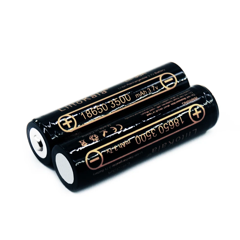 Liitokala 18650 литиевая батарея lii-35A перезаряжаемая батарея 3500 mAh Высокая емкость 3,7 V заостренный светильник вспышка светильник батарея
