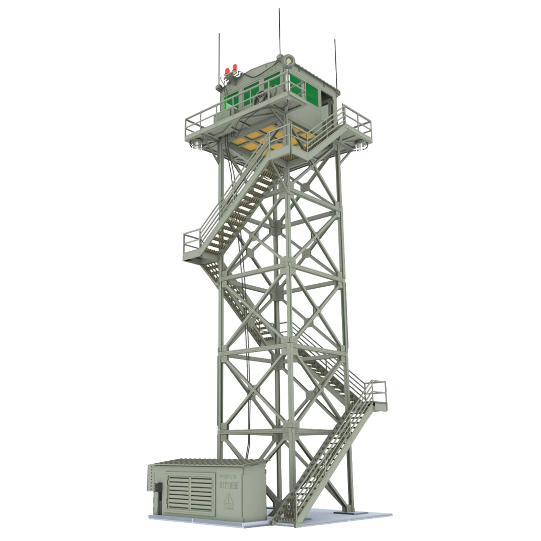 

1:72 5-storey Watchtower Model Sand Table Military Model Lookout Tower Bulk Decor