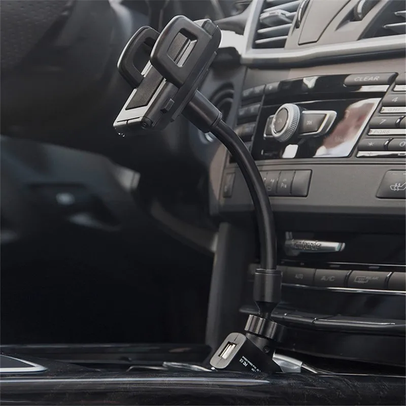Mobile Phone Charger Holder Car Cigarette Lighter Dual USB Navigation Charging Stand Universal Multifunctional | Автомобили и