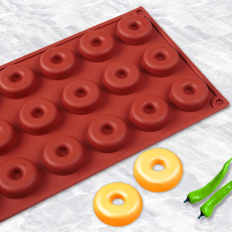 Силиконовая форма для шоколада пончиков Инструменты декорирования десертов