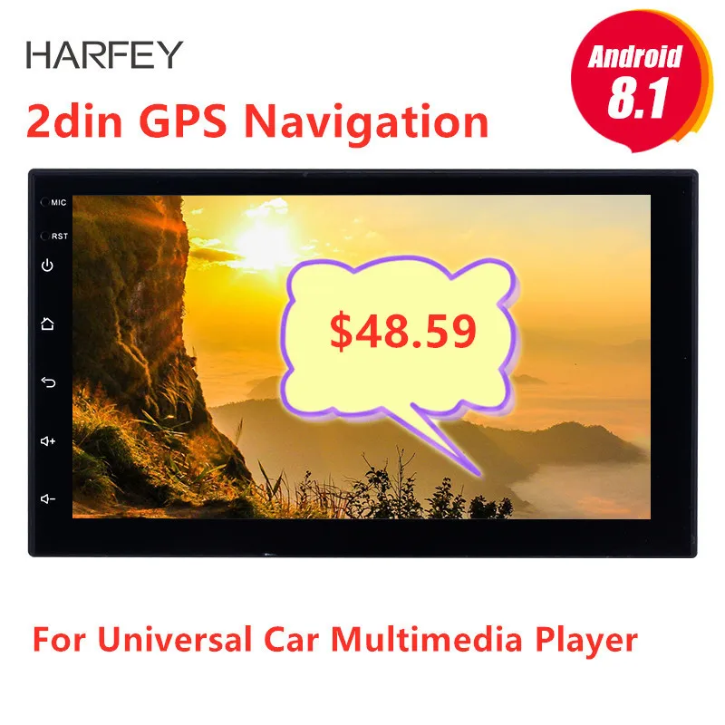 Harfey " универсальное Авторадио 2 din радио coche Android 8,1 gps автомобильное радио для Nissan VW Toyota Kia rio hyundai Suzuki Honda