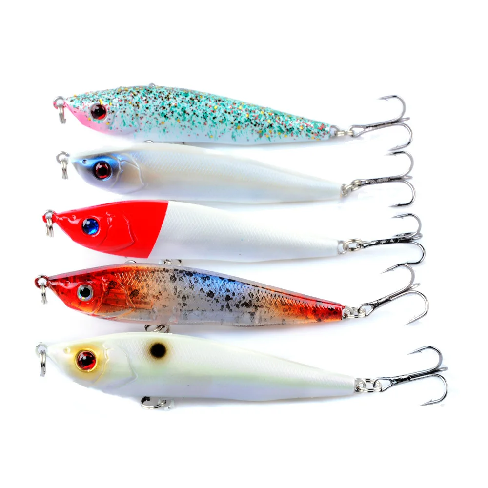 

2021 New Arrivals Fishing Pencil Lures Hard Artificial Bait 80MM 13G High Quality Hooks Sinking Fishing Tackles