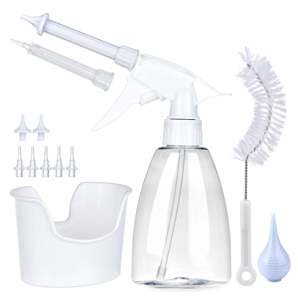 Ear Wax Removal Kit Ear Irrigation Washer Bottle System With Cleaning Tips Thread Cap Bulb Syringe Adults Kid Safety Ear Care