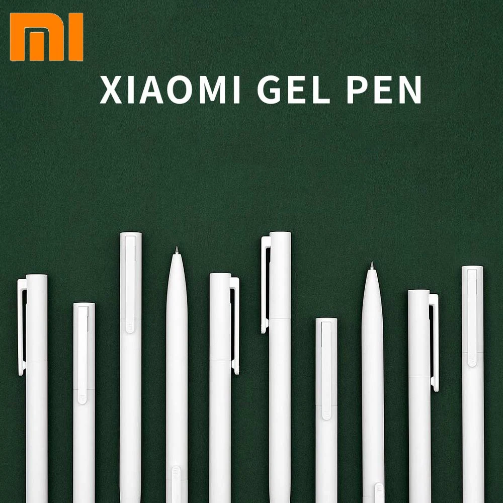 Xiaomi Mijia 10 шт гелевые ручки 0,5 мм пулевые ручки Белый PREMEC гладкая швейцарская заправка MiKuni японские чернила черные/синие Сменные чернила