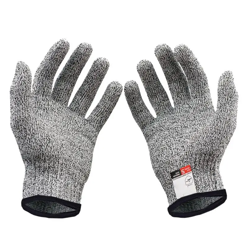 

2pcs Gloves Grade 5 HPP Anti Cutting Safety Gloves for Kitchen Garden Woodworking Construction Gardening