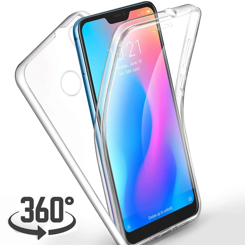Ударопрочный чехол для телефона на 360 градусов Xiao mi Pocophone F1 A1 A2 Lite 8 SE 5X 6X Red Note 4 4X5 Plus