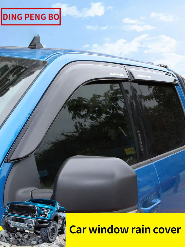 

Windscreen For Ford Raptor F150 2018 2019 2020 deflectors windows rain covers window visor Sun rain smoke window wind Win
