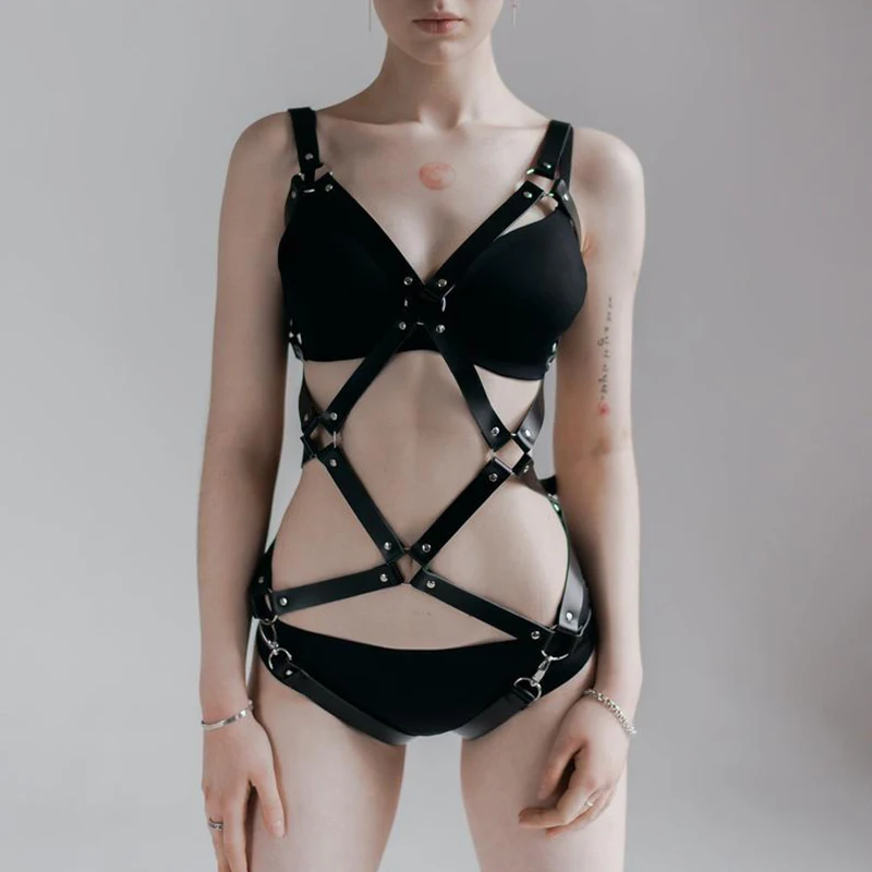 Кожаные подвязки для женщин нижнее белье шейный чокер кокетливый воротник