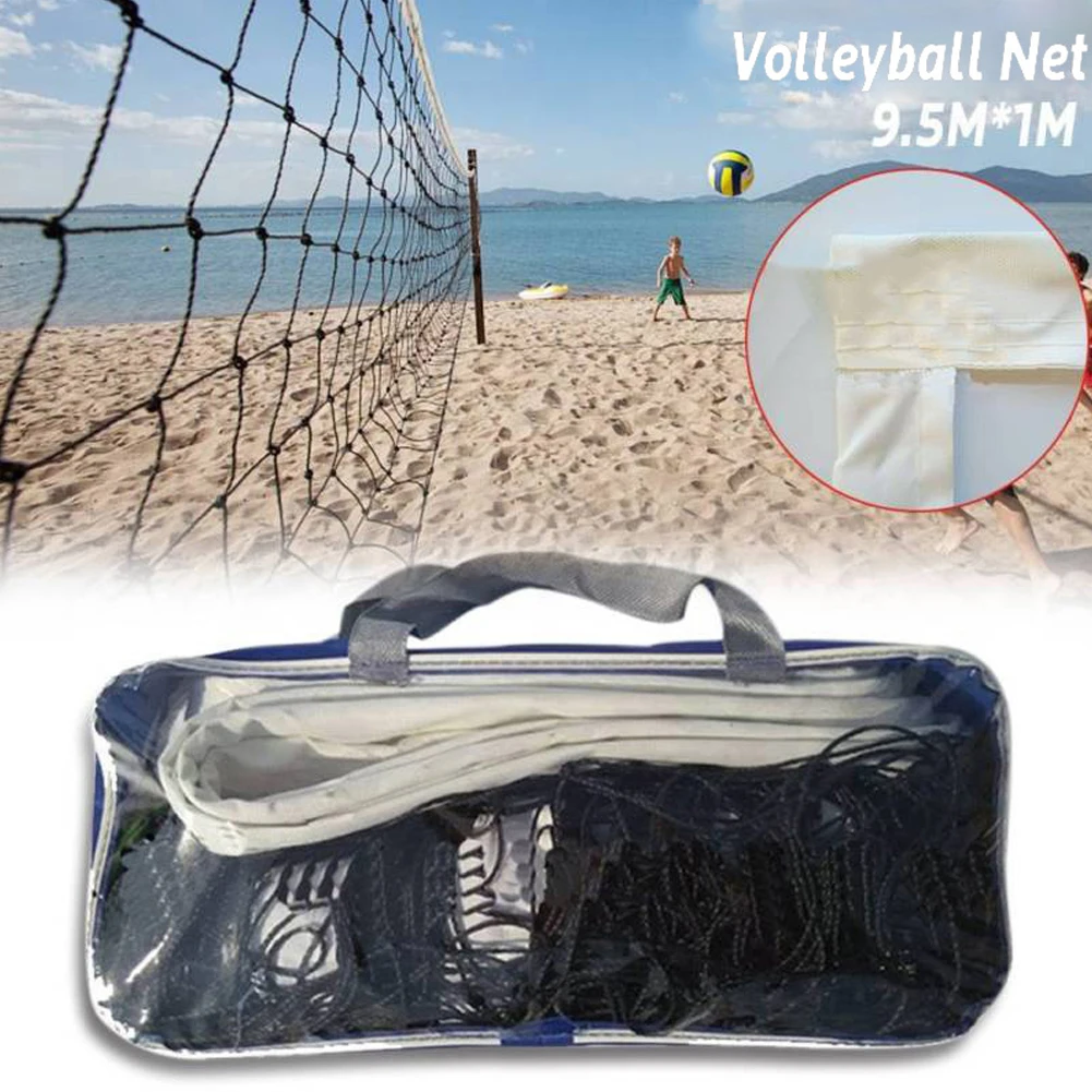 

Standard Volleyball Net Portable Outdoor Beach Indoor Training Ball Net With Bag