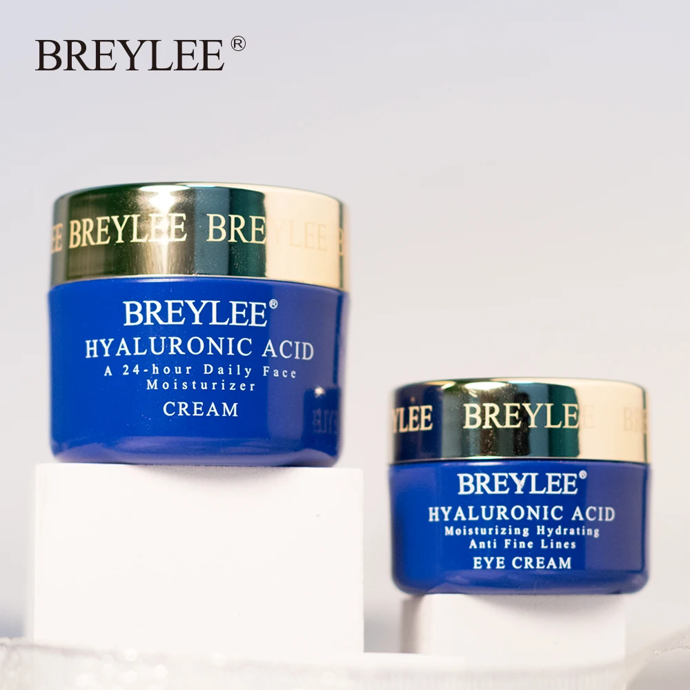 

Hyaluronic Acid Series Cream Moisturizing Face Cream 40g Improve Dryness Dark Circle Anti Aging Eye Cream 20g Repair Skin Care