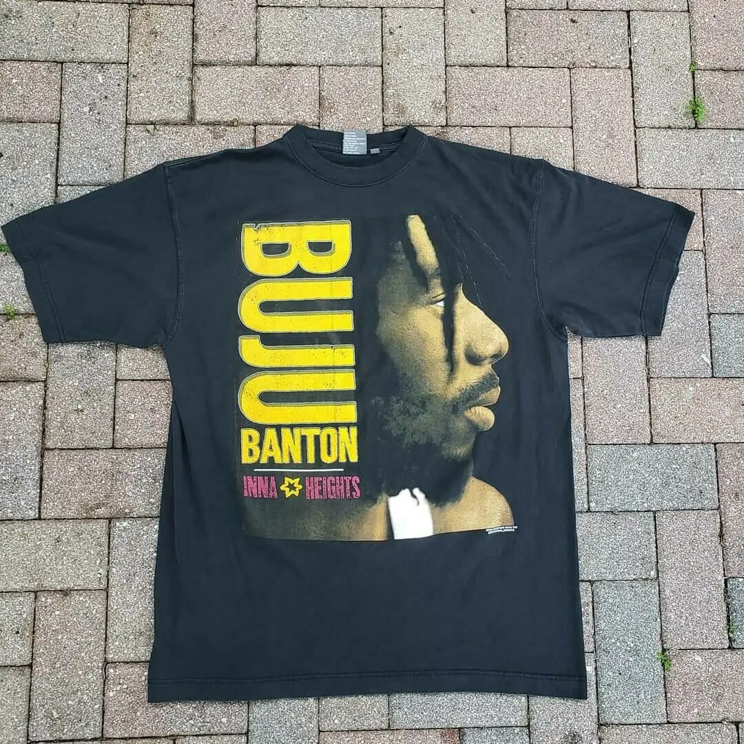 Винтажная суперредкая футболка Buju Banton Rap