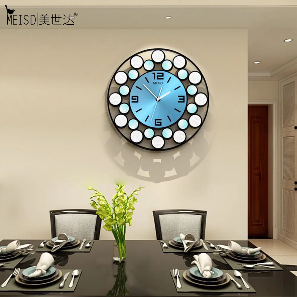 MEISD качество акриловые настенные часы с печатью под дерево подвесное настенное