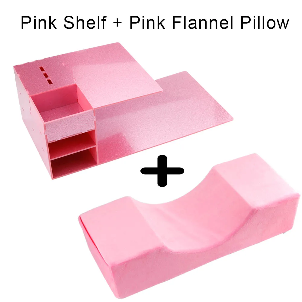 Pink Shelf set Наращивание ресниц фланелевая Полиуретановая подушка эргономичная память шеи ресниц полка для подушки для салонного использования прививка поддержка наращивание ресниц инструменты - Цвет: Pink Shelf set