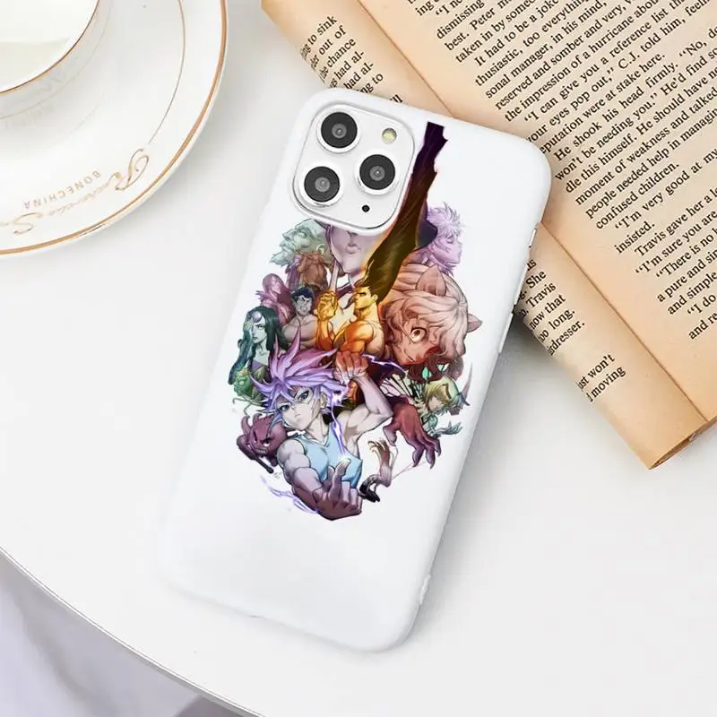 

Hunter x Hunter anime cartoon Phone Case Candy Color for iPhone 6 6S 7 8 11 12 XS X SE 2020 XR mini pro Plus MAX funda