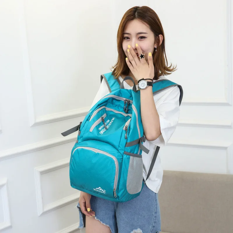 

New Outdoor Men's And Women's Ultra-Light Travel Bag Foldable Bag Waterproof And Portable Backpack