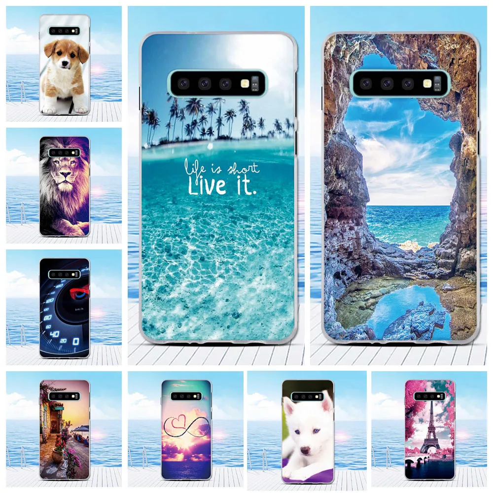 Мягкий чехол из ТПУ для Samsung Galaxy S10 милый модный задний бампер силиконовый S 10
