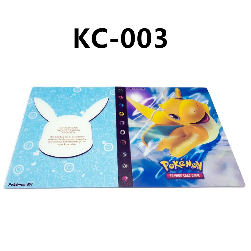 KC-003 24 стиля Pokemon Cards альбом книга мультфильм аниме Карманный Монстр Пикачу 240 шт держатель альбомная игрушка для детей подарок - Цвет: KC-003