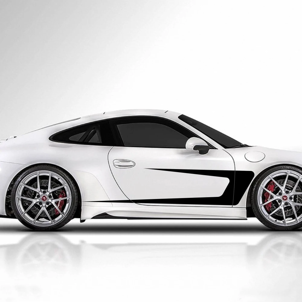 Забавная наклейка на автомобиль 2 шт. в полоску боковой части автомобиля