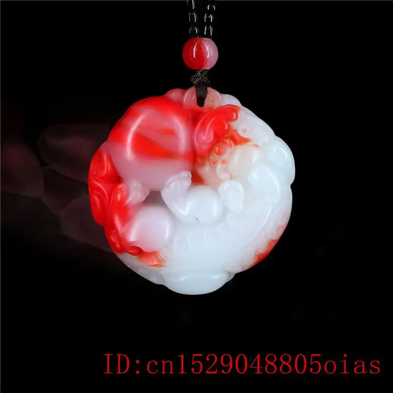 Нефритовый Кулон Pixiu для ювелирных изделий ожерелье китайский мужской Шарм