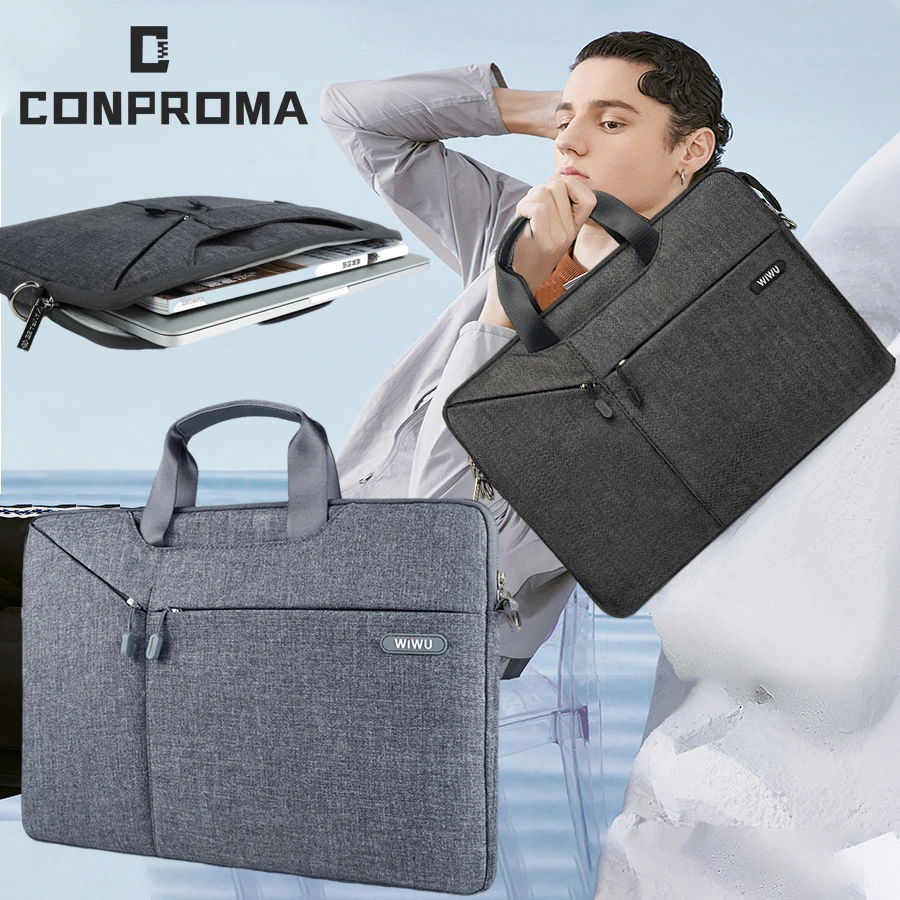 

Laptop Bag 17.3 16 15.6 14.2 13.3 inch Waterproof Shockproof MacBook Air Portable Computer IPad Case Notebook Bag MacBook Pro
